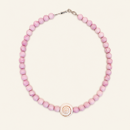 Blush Spiral Necklcae